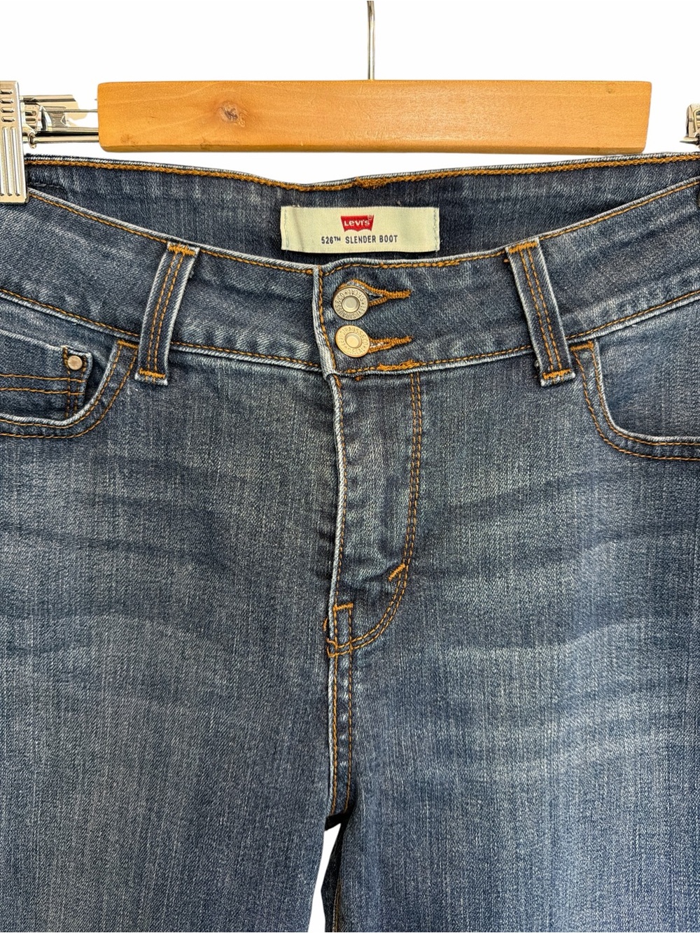 Levi’s 526 Slender Boot Jeans Size 10 Low Rise Y2K Flap Pocket - Picture 8 of 8